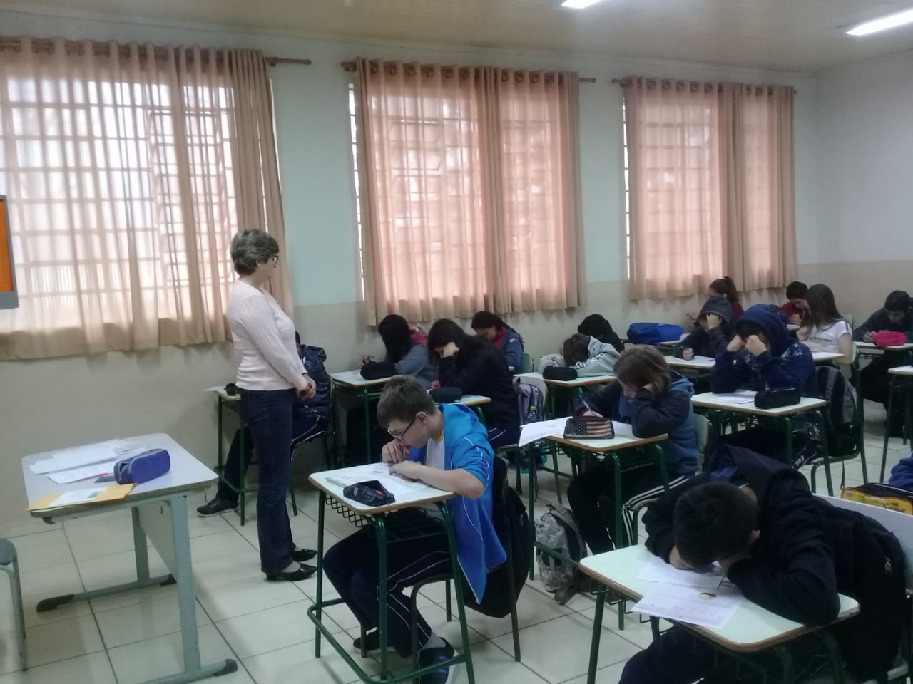 Escolas do NRE de Laranjeiras do Sul estão aplicando hoje as Provas da Olimpíada Brasileira de Matemática