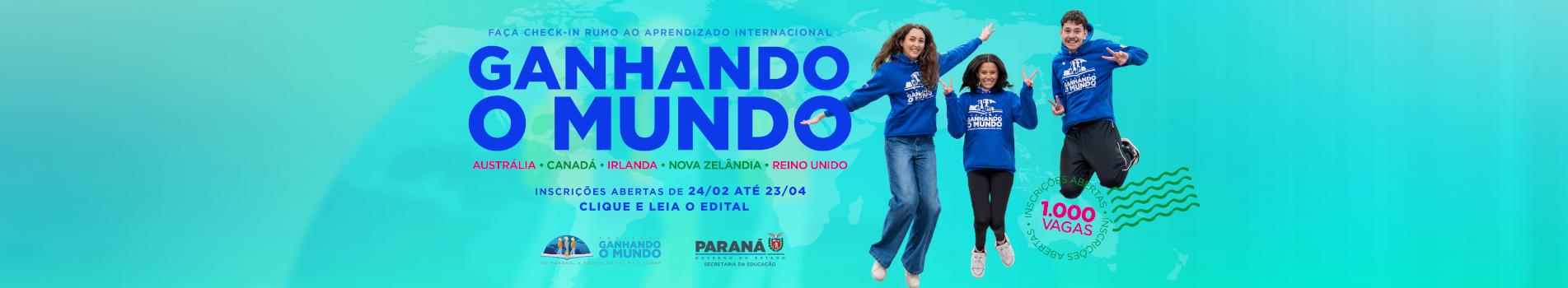 Banner - anhando o Mundo - País de destino - Modalidade High School - 2026