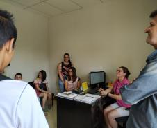 Núcleo de Educação recebeu a visita dos Vereadores Mirins de Laranjeiras do Sul