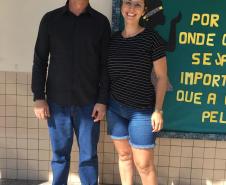 Colégios de Espigão Alto do Iguaçu recebem a visita do Chefe do Núcleo de Educação