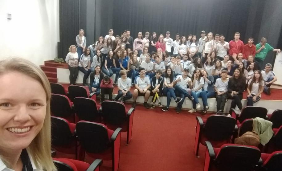 Núcleo de Educação desenvolve trabalho com alunos do Município de Quedas do Iguaçu