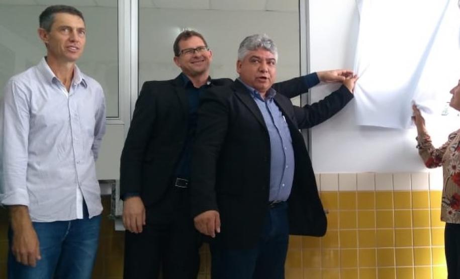 Com a participação da Chefia do NRE, o Município de Cantagalo inaugura mais uma obra na área da Educação