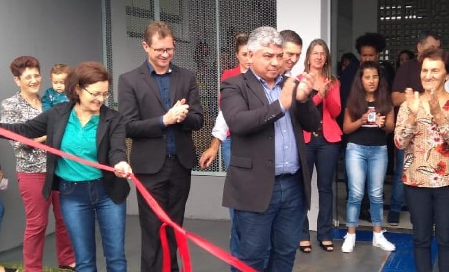 Com a participação da Chefia do NRE, o Município de Cantagalo inaugura mais uma obra na área da Educação