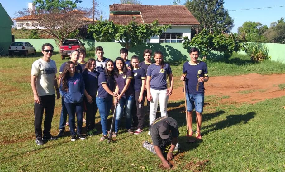 Em comemoração ao dia da árvore, Escolas do Paraná realizam o plantio de mudas nativas