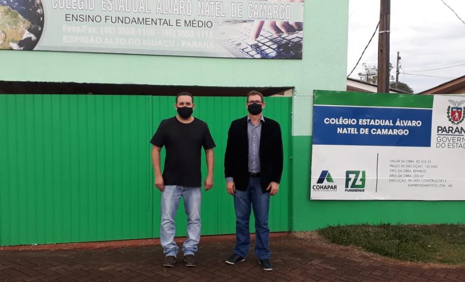 Obras estão sendo finalizadas no Colégio Álvaro Natel de Camargo