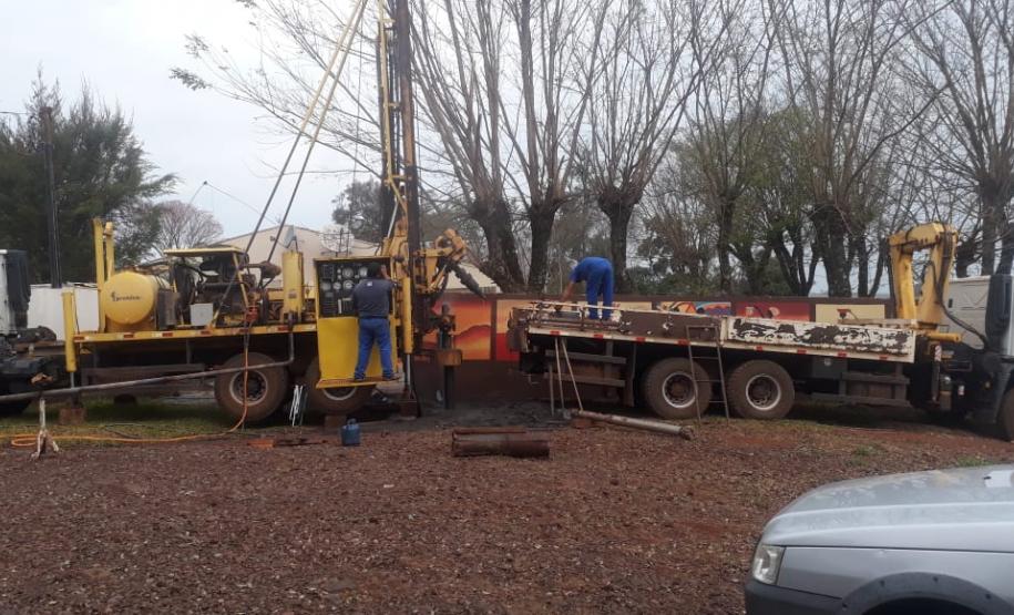 Perfurações de poços artesianos no NRE de Laranjeiras do Sul estão sendo finalizadas
